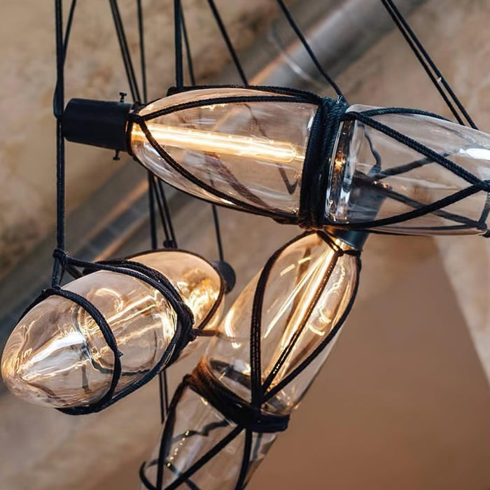 Mouth Blown Crystal Glass Pendant Lamp