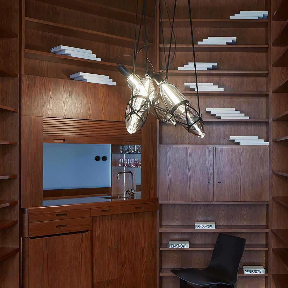 Mouth Blown Crystal Glass Pendant Lamp