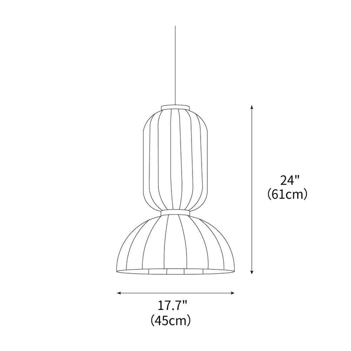 Mulberry Silk Formakami Pendant Light