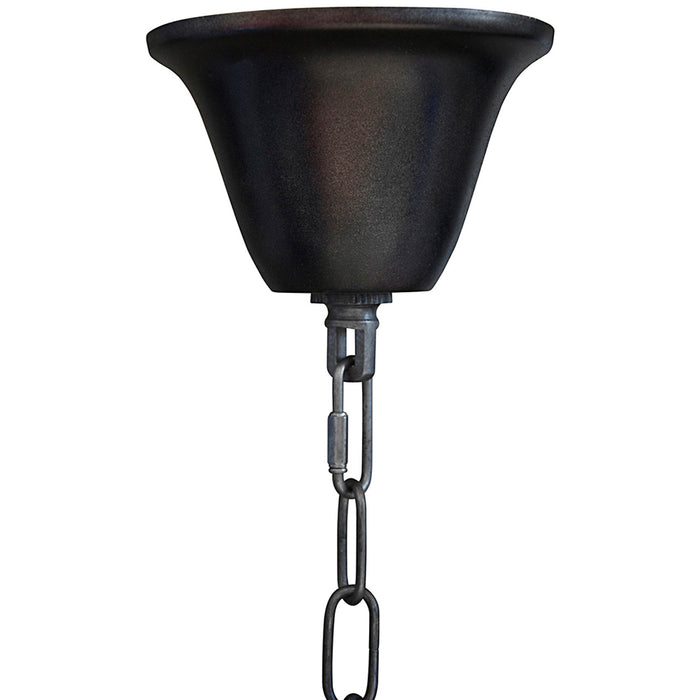 Noir Anna Chandelier - Black Steel