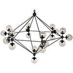 Noir Pluto Chandelier - Large - Black Steel