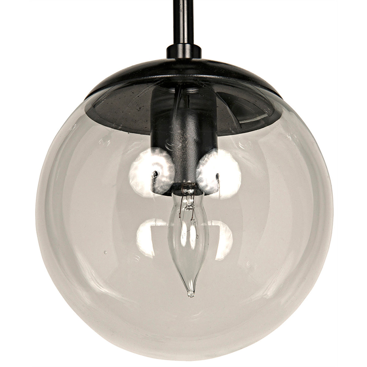 Noir Pluto Chandelier - Large - Black Steel