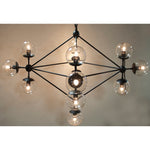 Noir Pluto Chandelier - Small - Black Steel
