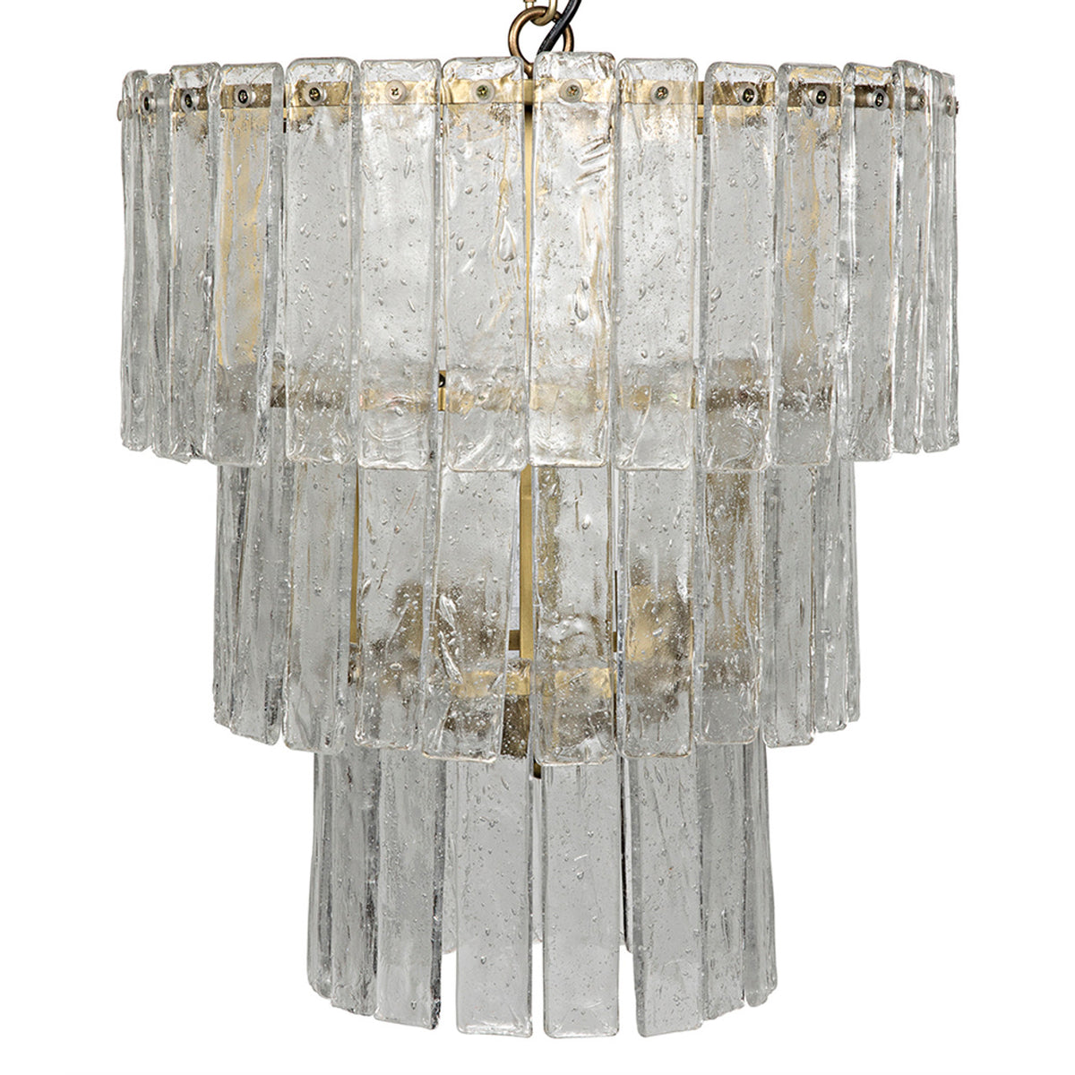 Noir Bruna Chandelier - Small - Metal With Brass Finish
