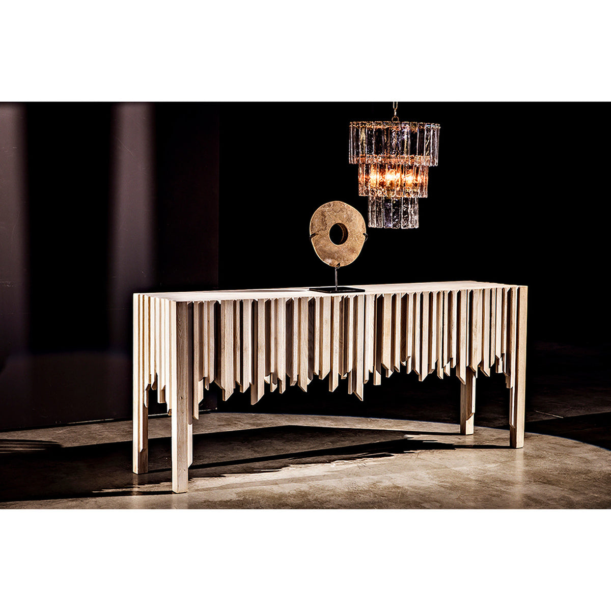 Noir Bruna Chandelier - Small - Metal With Brass Finish
