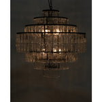Noir Satellite Chandelier - Black Steel
