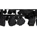 Noir Vulcan Chandelier - Black Steel With Black Glass