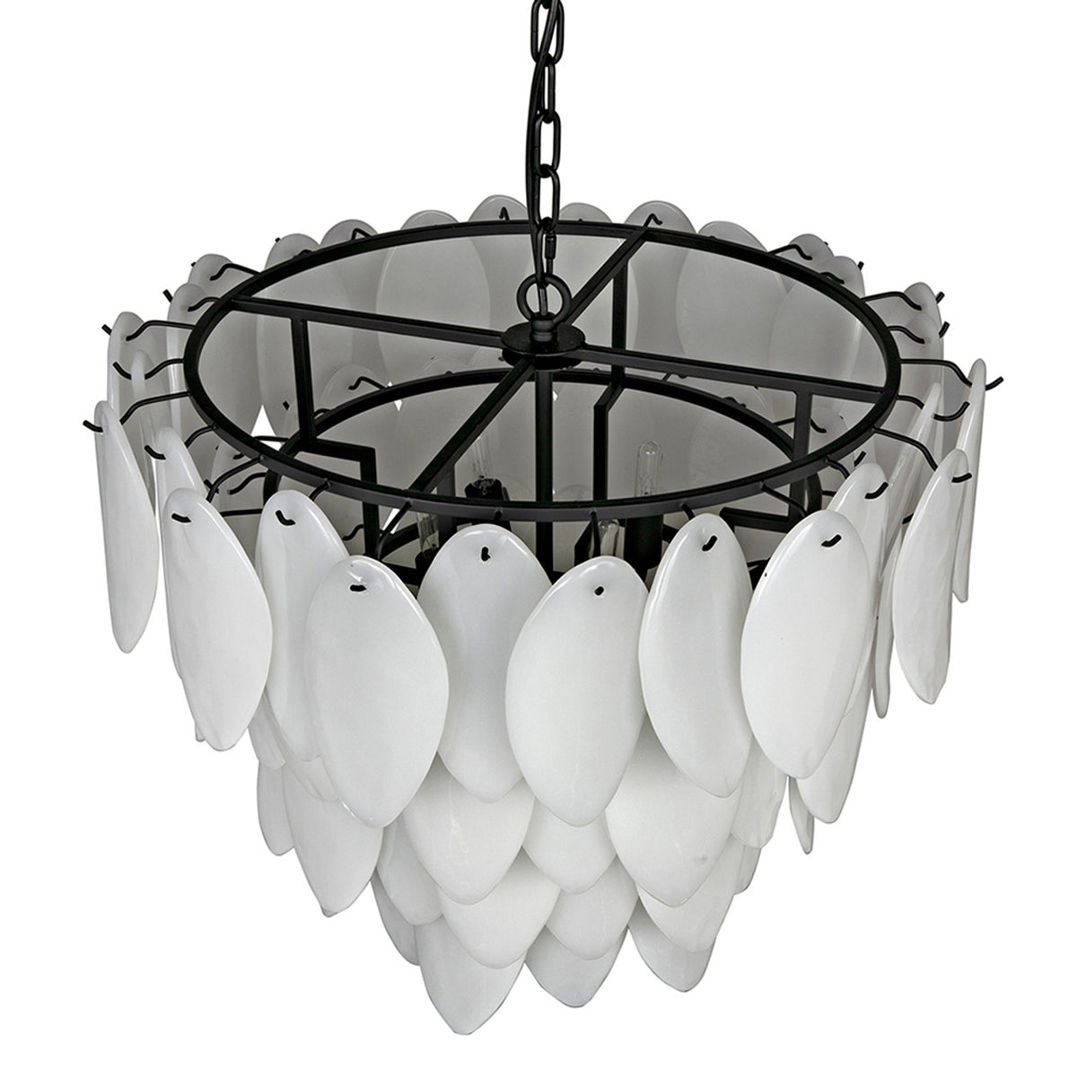 Noir Lotus Chandelier - Large