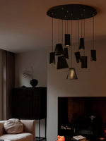 Nordic Tilted Wood Pendant Light