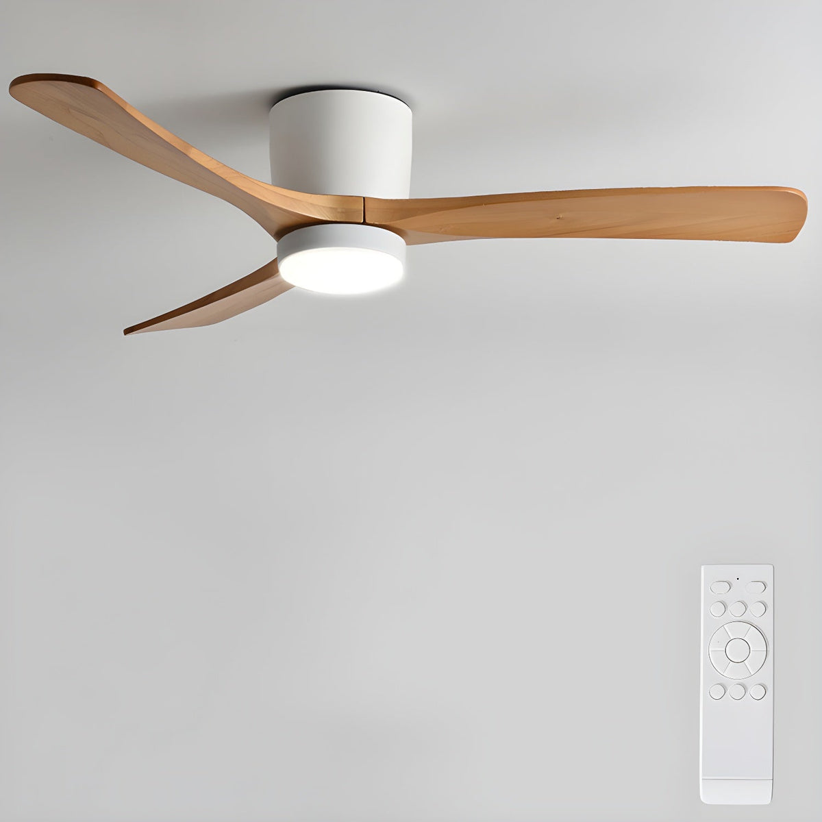 Nordic Wooden 42"/48" Ceiling Fan Light