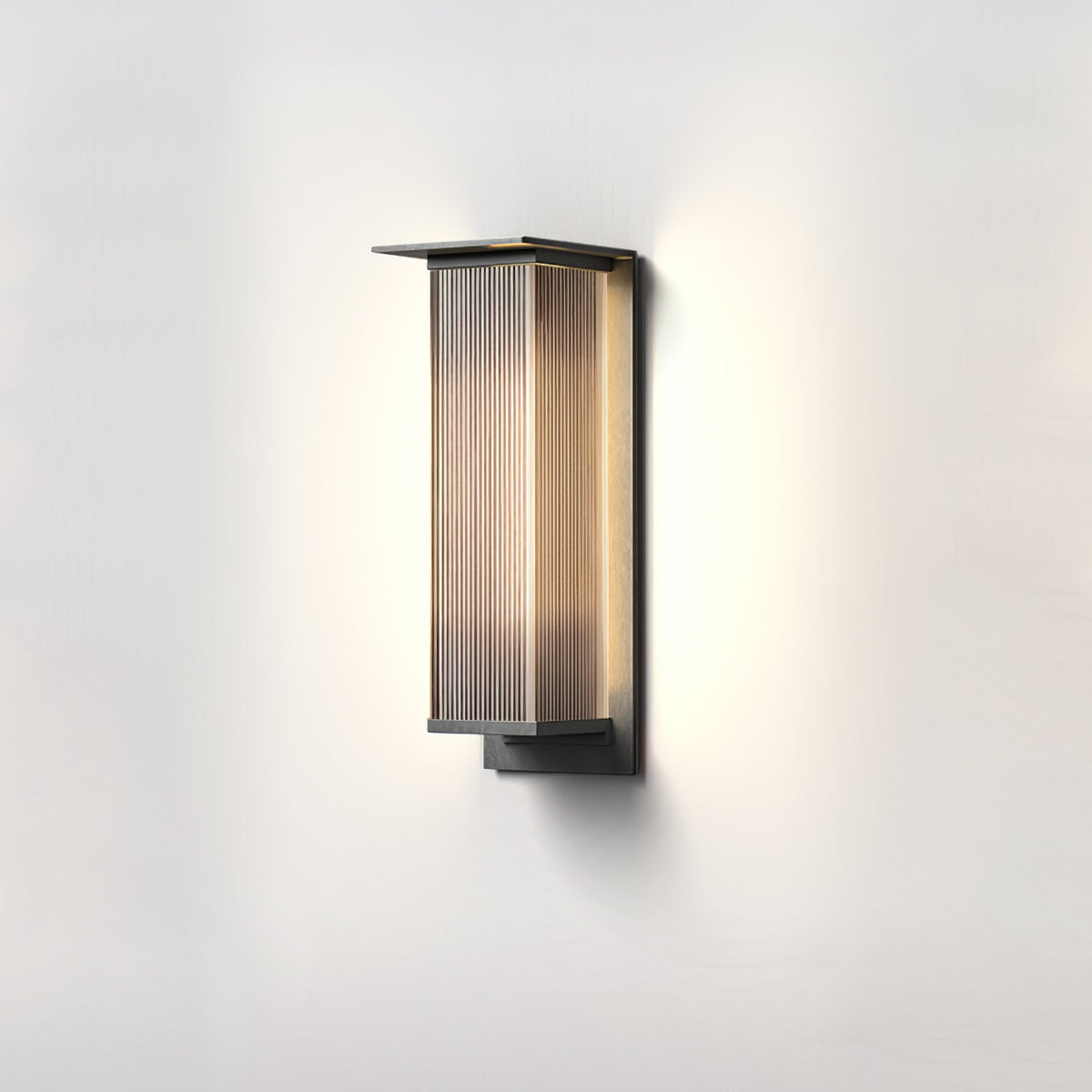 Oleron Box Outdoor Solar Wall Lamp