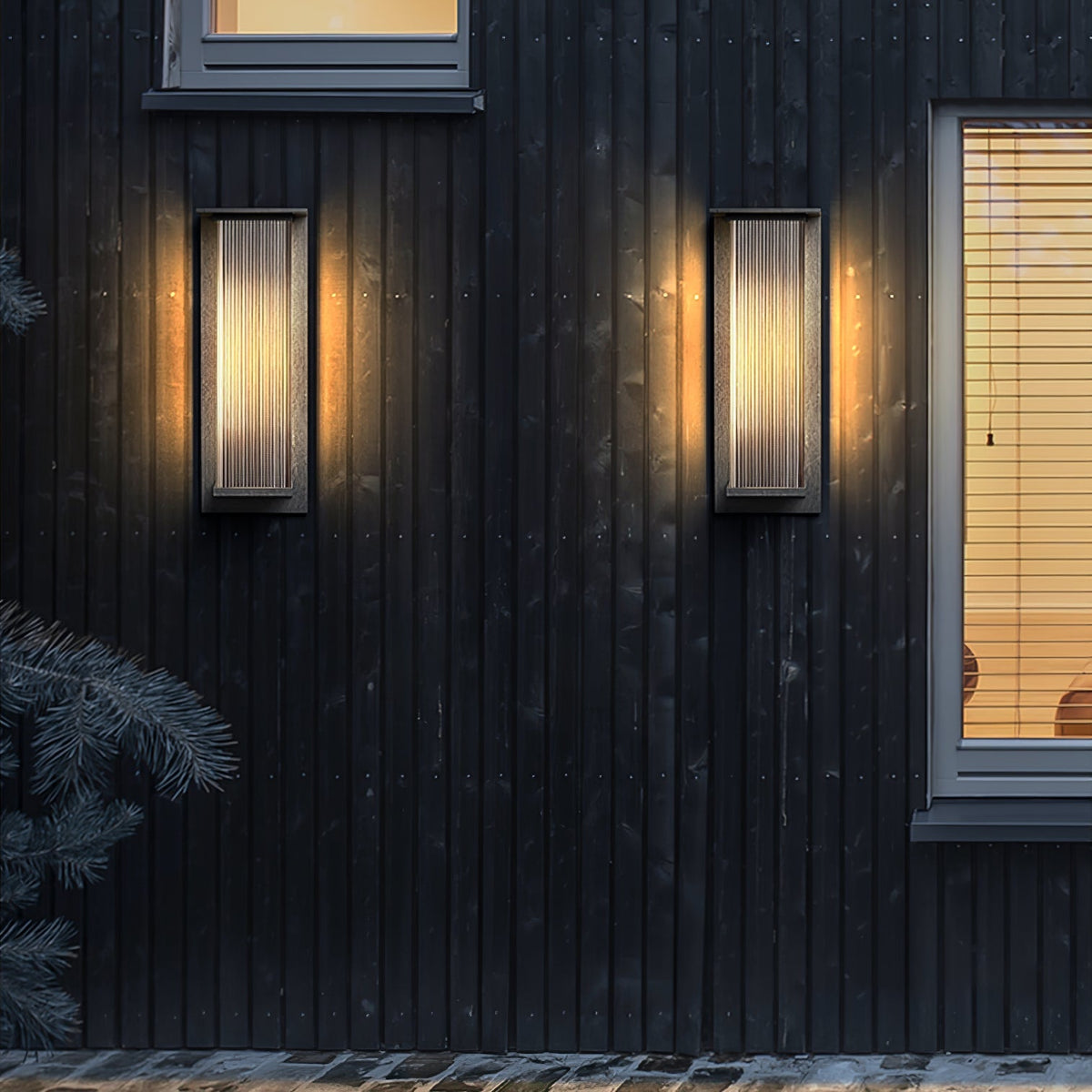 Oleron Box Outdoor Solar Wall Lamp