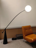Opal Arc Floor Lamp 61.4"