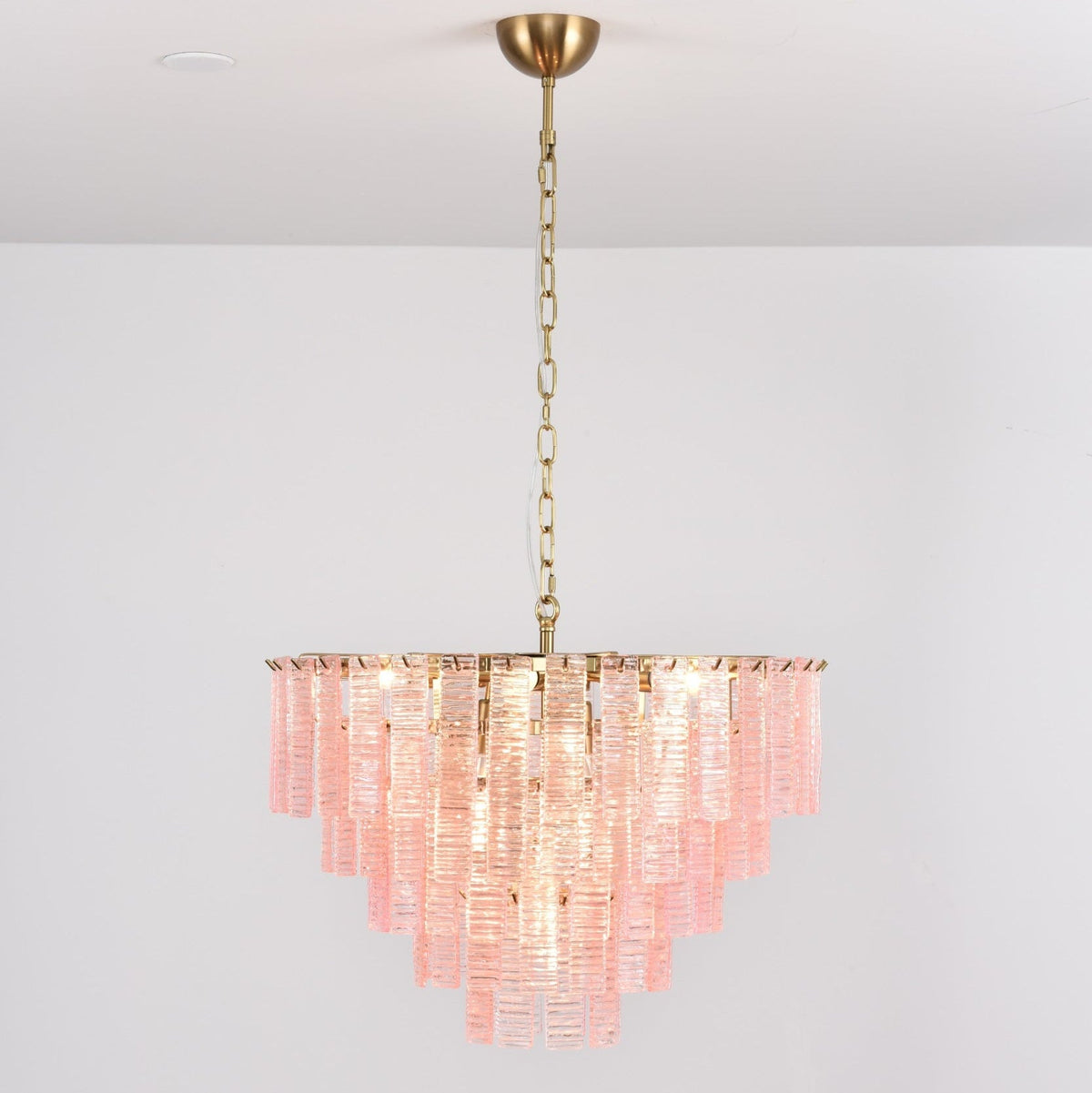 Opalora Pink Murano Chandelier
