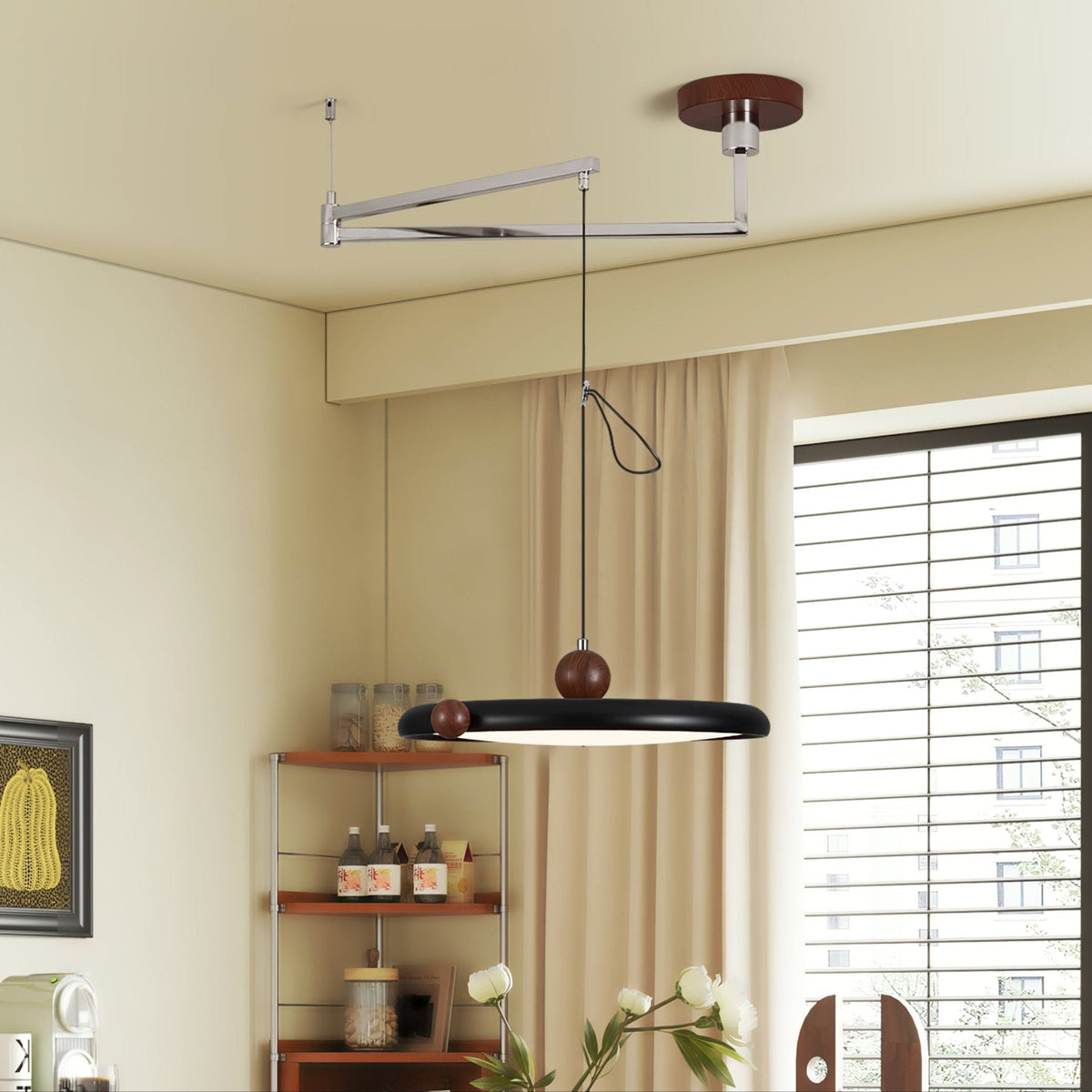 Orbit Line Swing Arm Pendant Lamp