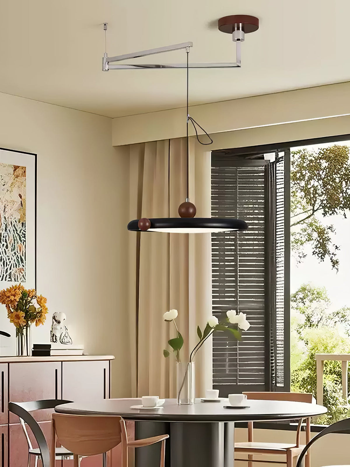 Orbit Line Swing Arm Pendant Lamp