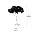 Ostrich Feather Floor Light 39.4″