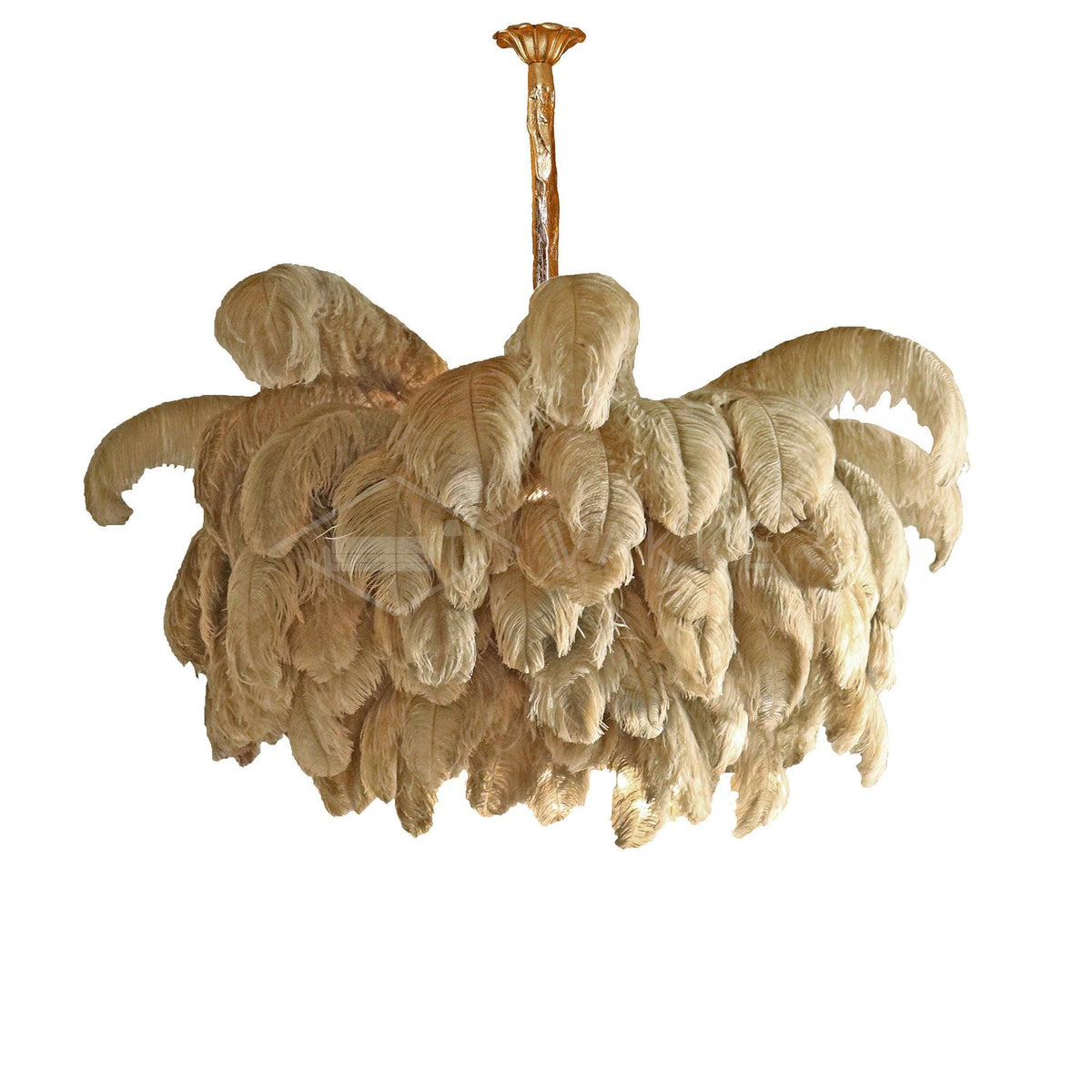Ostrich Feather Chandelier