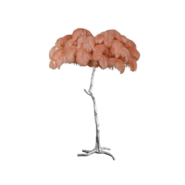 Ostrich Feather Floor Light 39.4″