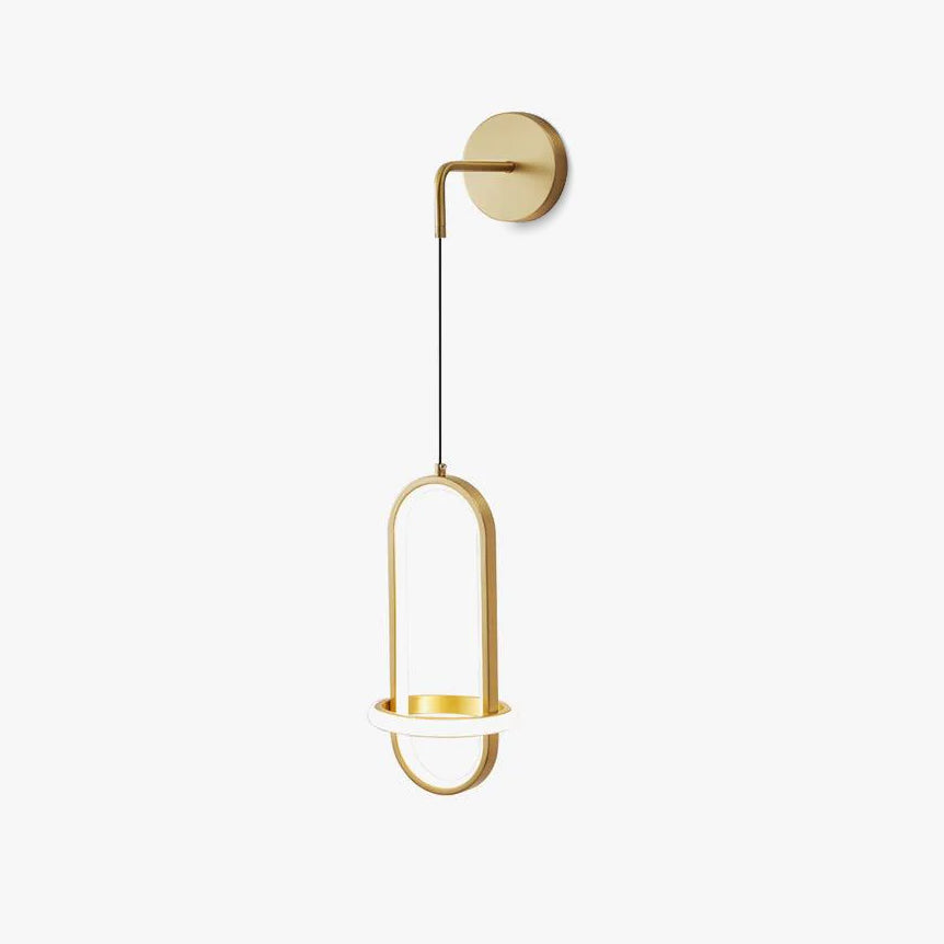 Oval Brass Wall Light