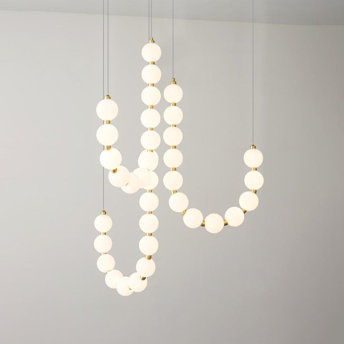 Acrylic Pearl Necklace Chandelier