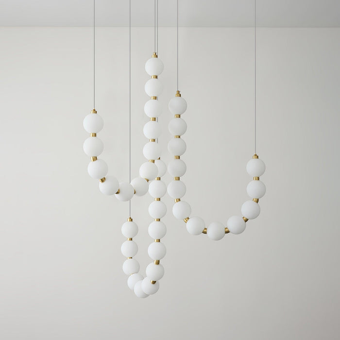 Acrylic Pearl Necklace Chandelier