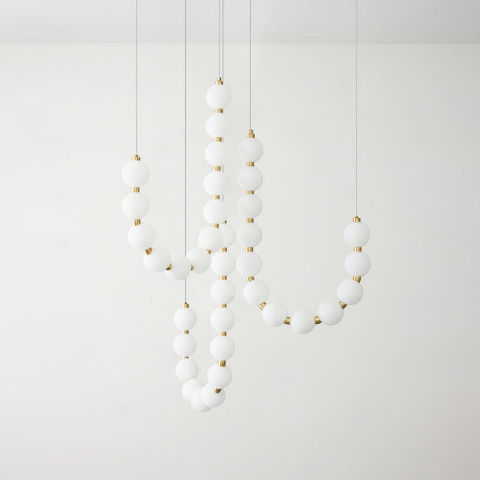 Acrylic Pearl Necklace Chandelier