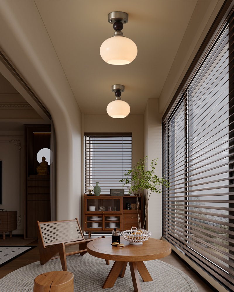 Invert Sphere Ceiling Pearl Sphere Ceiling Lamp– YOVINO