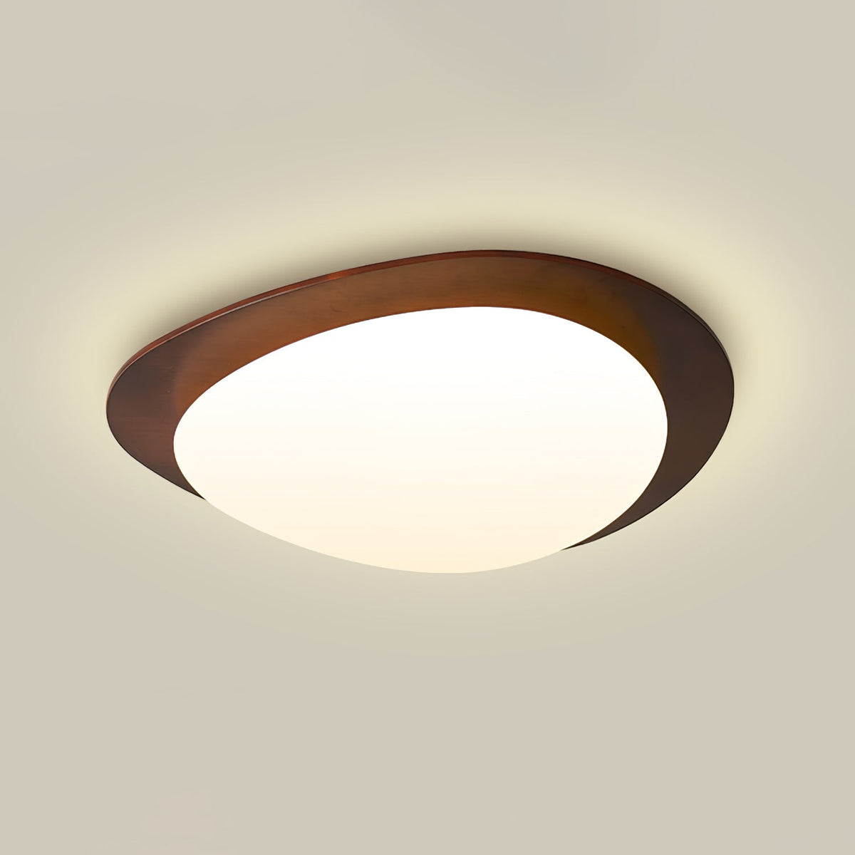 Pebble Wooden Ceiling Light