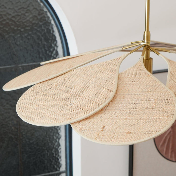 Petals Bloom Rattan Pendant Lamp 31.5"