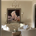 BEVELED ARCS 37" W Round Chandelier