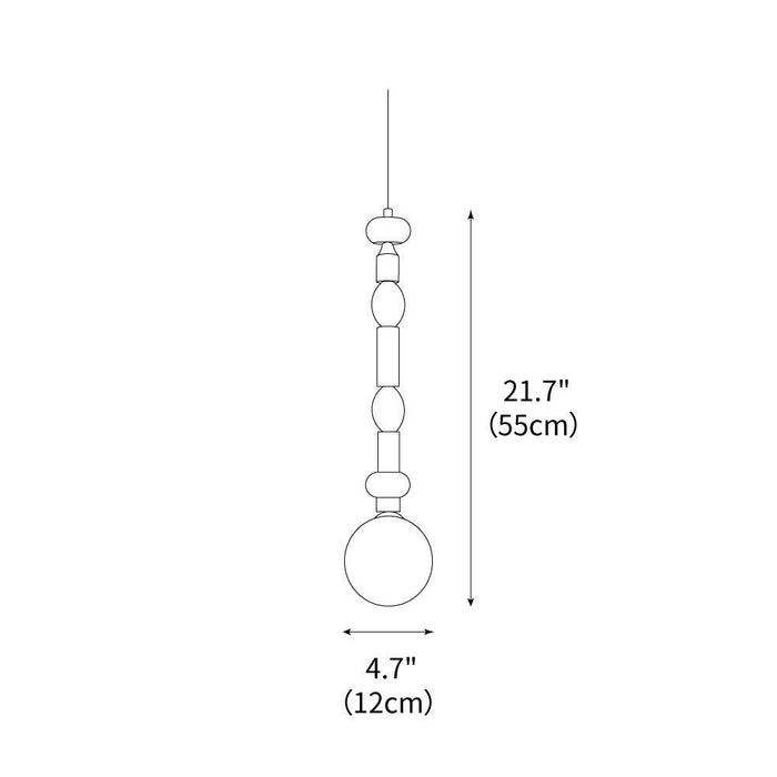 Playing Beads Pendant Light 4.7"