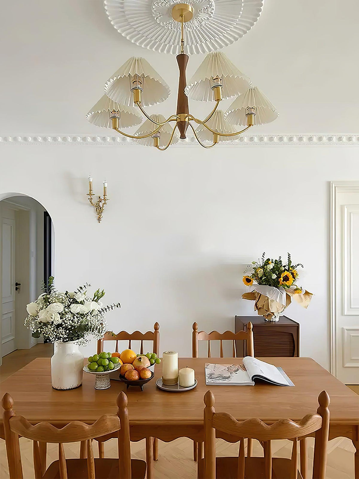 Pleated Chandelier