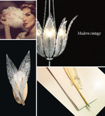 PLUME 45" W Round Chandelier