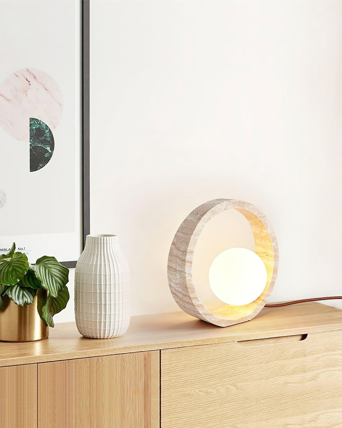 Q Circle Table Lamp 9.8"