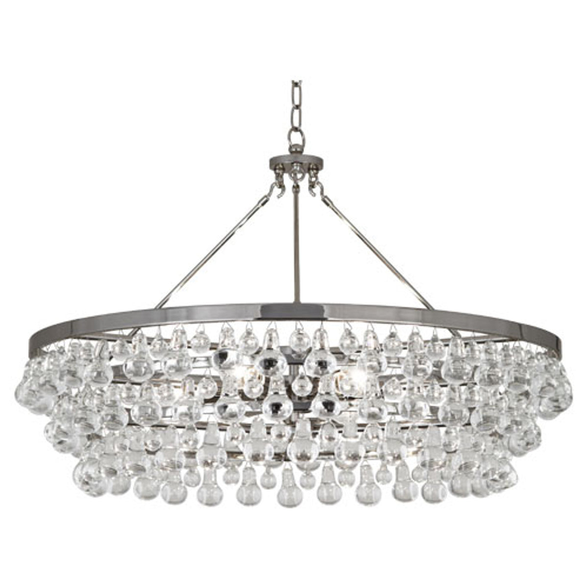 Robert Abbey Bling Chandelier - Large - Polished Nickel