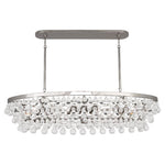 Robert Abbey Bling Chandelier - Oval - Polished Nickel