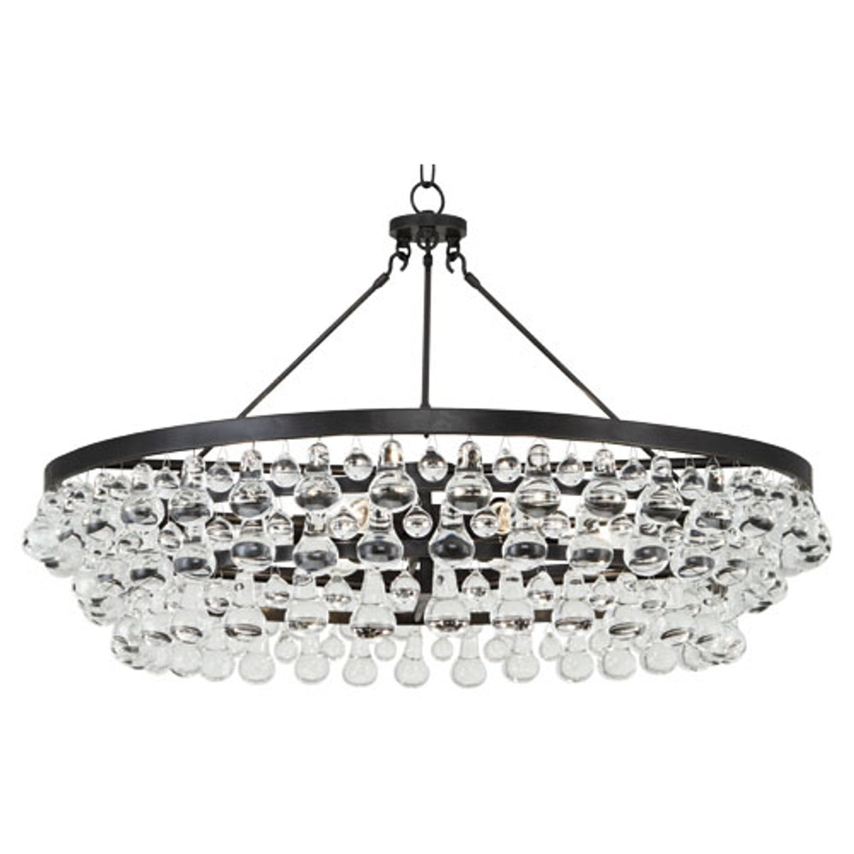 Robert Abbey Bling Chandelier - Large - Deep Patina Bronze