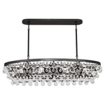Robert Abbey Bling Chandelier - Oval - Deep Patina Bronze