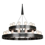 Robert Abbey Rico Espinet Candelaria 2 Teir Chandelier - Deep Patina Bronze
