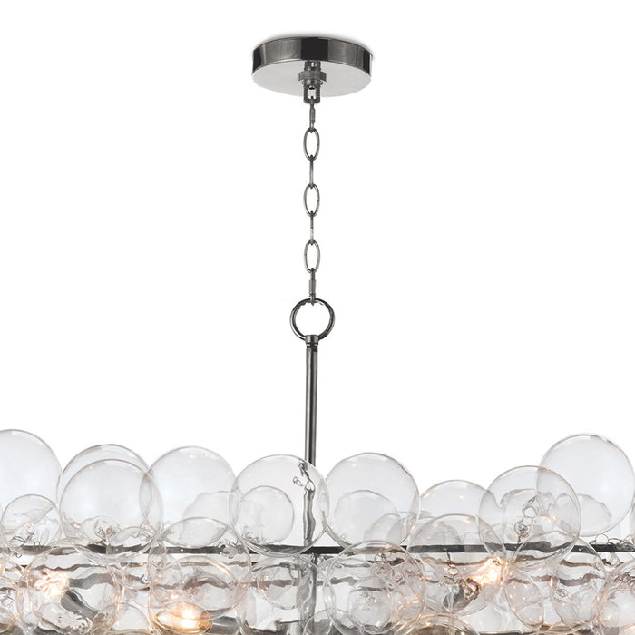 Regina Andrew Bubbles Chandelier Linear - Clear Polished Nickel