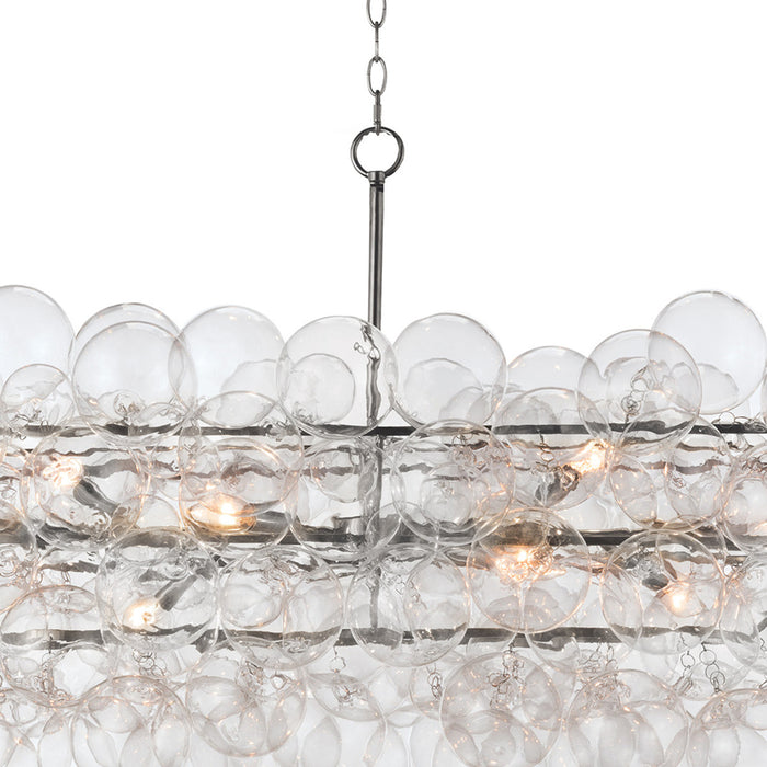 Regina Andrew Bubbles Chandelier Linear - Clear Polished Nickel