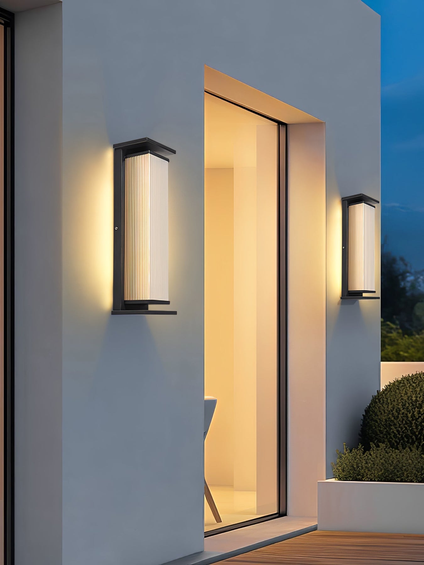Rectangular Box Solar Outdoor Wall Lamp– YOVINO