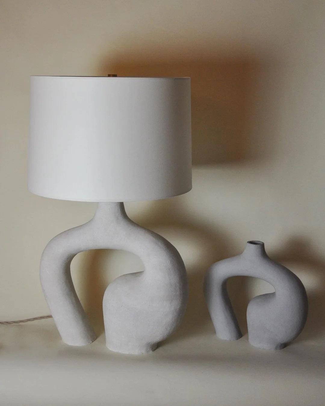 Resin Art Table Lamp 15.7"