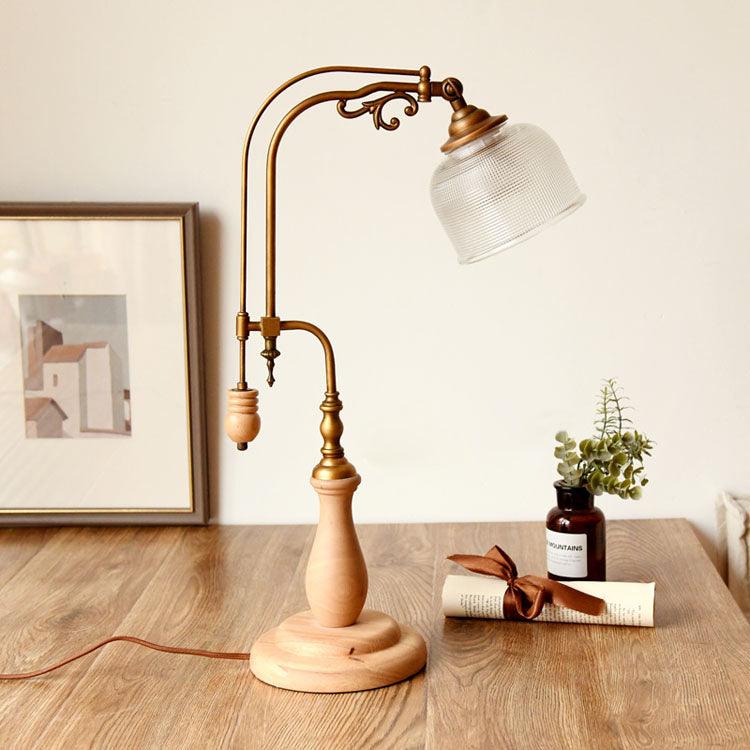 Retro Glass Gooseneck Table Lamp 5.5"