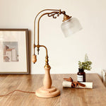 Retro Glass Gooseneck Table Lamp 5.5"