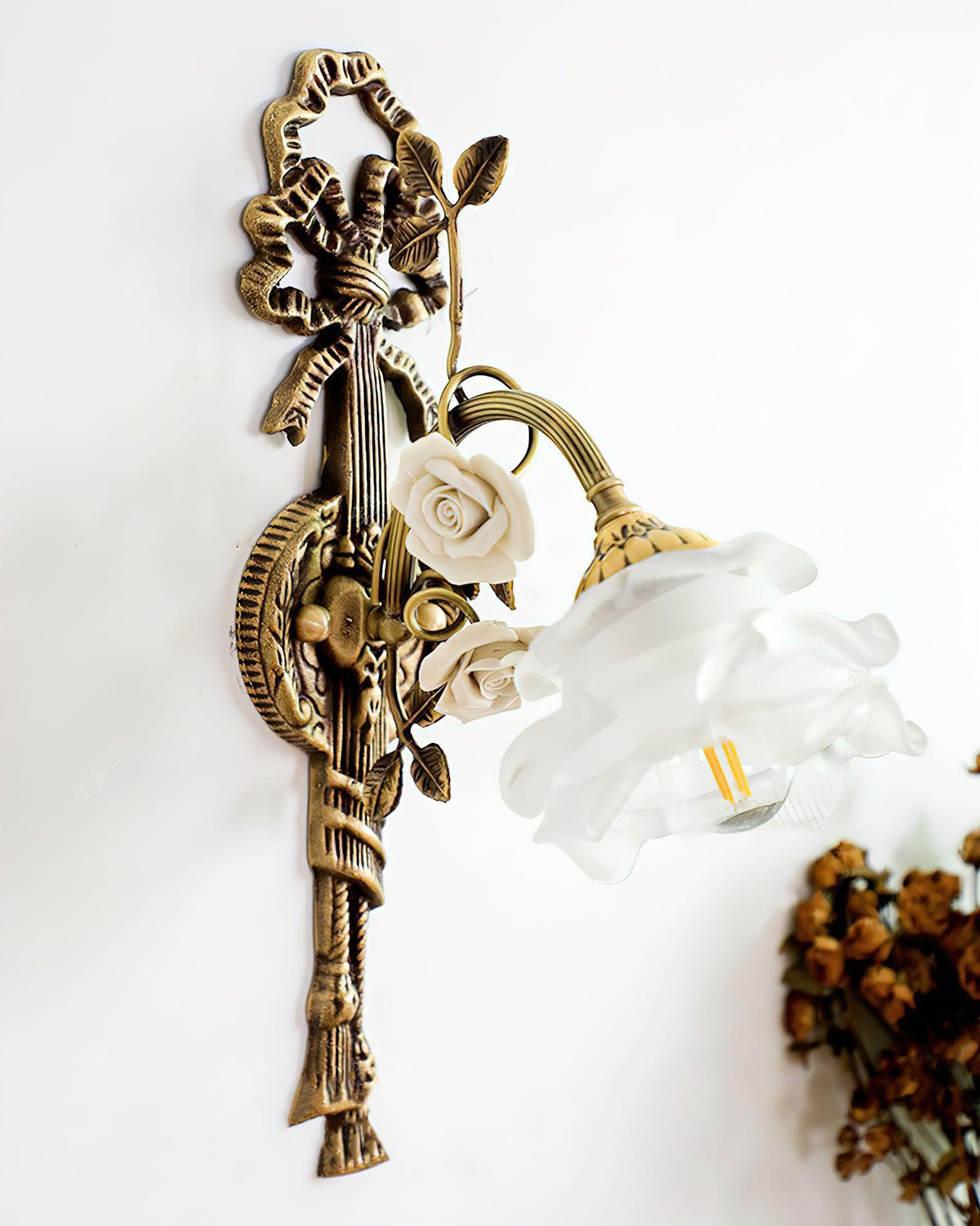 Rosalie Floral Wall Sconce 9.8"