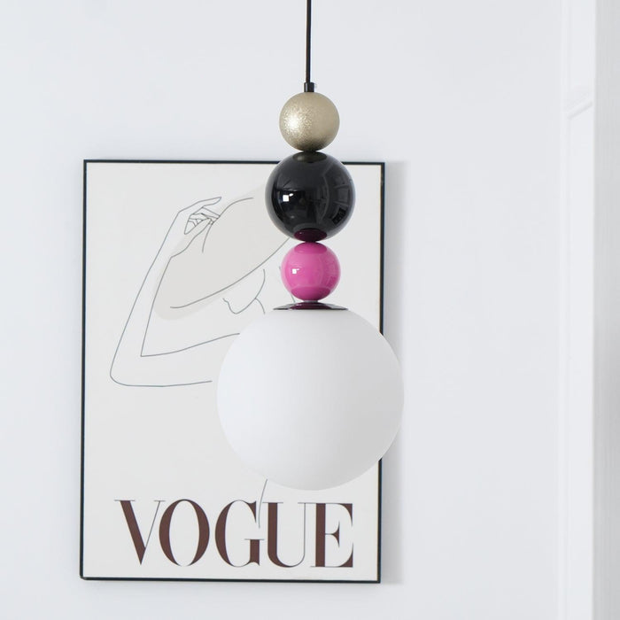 Round Balls Stacking Pendant Lamp 9.8"