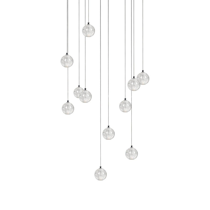 Round K9 Crystal Pendant Lamp