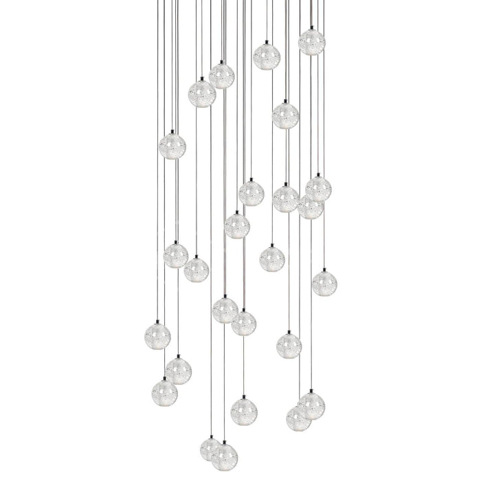 Round K9 Crystal Pendant Lamp